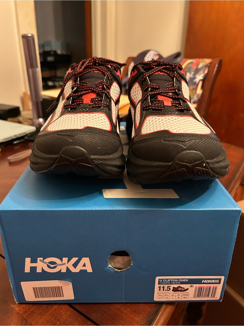 Hoka Spider-Man Men’s Athletic Shoes — Black, Red & White